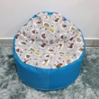 Babzsákfotel gyerekeknek lámás mini kagyló