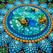 mandala pontozott