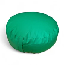 Egyszínű zöld padlópárna 60 cm átmérővel