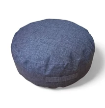 Egyszínű zöld padlópárna 60 cm átmérővel