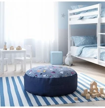 Szürke-űrhajós mintájú padlópárna 60 cm átmérővel