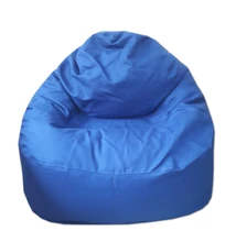Középkék vászon relax fazonú babzsák