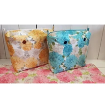 Mini obag táska belső kék virágos