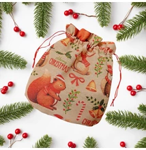 adventi naptár zsák piros zsinórral