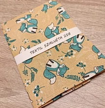 Textil szalvéta - kék rókás (2db)