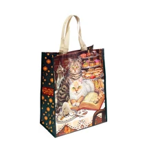 Misztikus macskákkal díszített bevásárlótáska, amely az intuíció és a belső bölcsesség energiáját hordozza. Tágas, strapabíró és különleges megjelenésű.