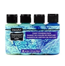 DecoArt Americana multi-surface selyemfényű akril festék, szett, Coastal