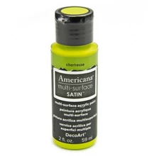 DecoArt Americana multi-surface selyemfényű akril festék, Chartreuse