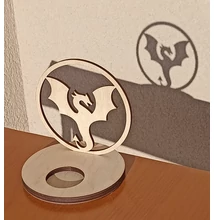 fa mécsestartó