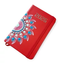 Pontozott mandalás zseb határidőnapló 2026 napi bontással