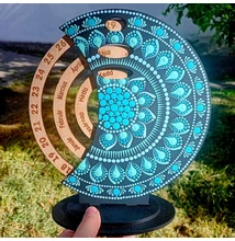 pontozott mandala öröknaptár
