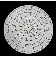 Stencil pontozott mandalákhoz, 40cm, 16-os osztás