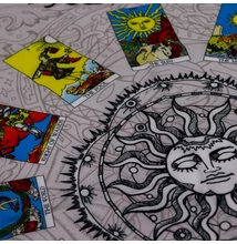 nap mintás tarot kártya kendő 