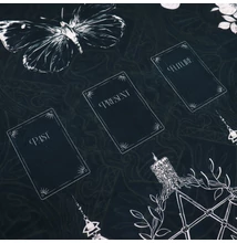 pillangó mintás tarot kártya kendő 