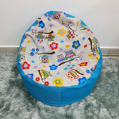 Babzsákfotel gyerekeknek baglyos mini kagyló