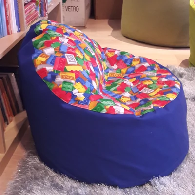 Babzsákfotel gyerekeknek legós 4