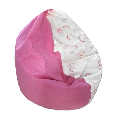 Pink-unikornisos mini fánk babzsák