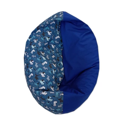 Kutyusos - kék mini fánk babzsák