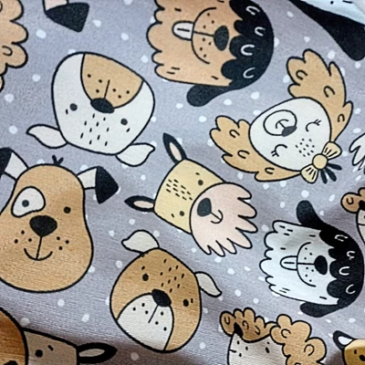Kutyusos - beige mini fánk babzsák