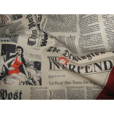 Babzsákfotel Daily News piros 2