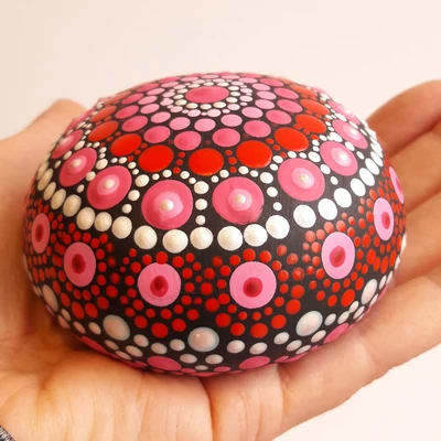 pink-piros mandalakő-2