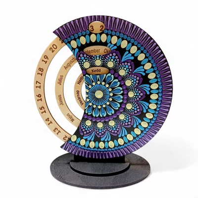 pontozott mandala öröknaptár