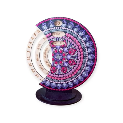 pontozott mandala öröknaptár