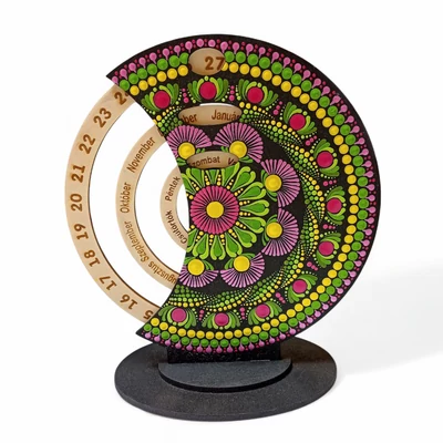 pontozott mandala öröknaptár