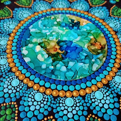 mandala pontozott