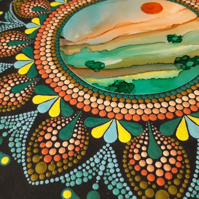 mandala pontozott