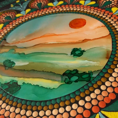 mandala pontozott