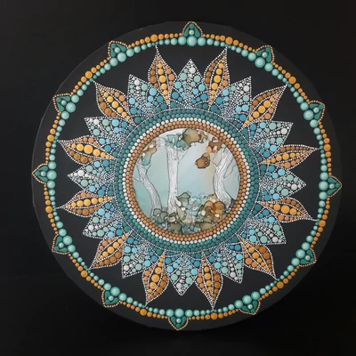 mandala pontozott
