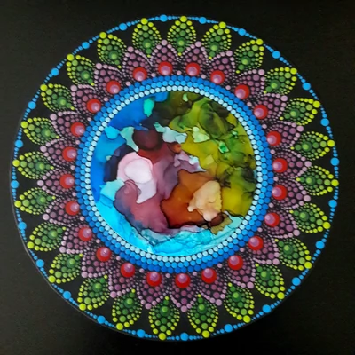 mandala pontozott