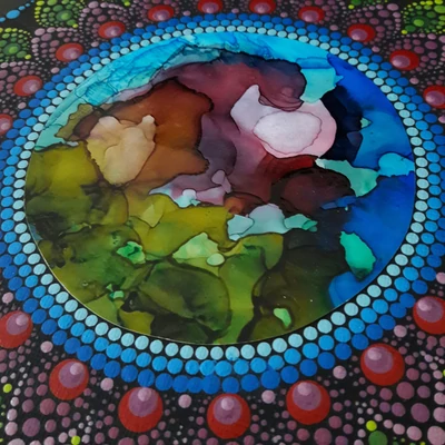 mandala pontozott