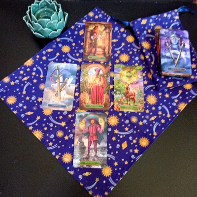 tarot kártya tartó zsák, terítő
