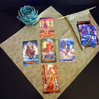 tarot kártya tartó zsák, terítő