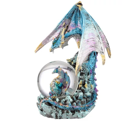 Részletgazdag fantasy sárkány figura, 18 cm magas